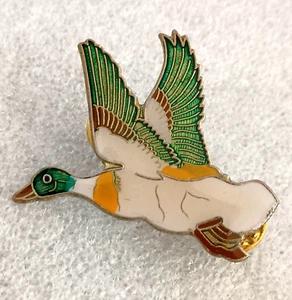 De colección Pato Mallard Años 70 Sombrero Grande Solapa Pin Nuevo De Edición - Imagen 1 de 3