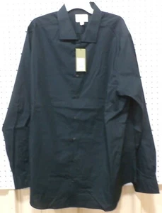 GOODFELLOW & CO., MEN'S BUTTON UP, LONG SLEEVED, SHIRT, Black, SIZE 3XBT - Picture 1 of 4