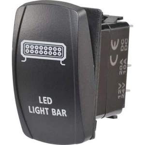 Narva Rocker Switch Light Bar 12/24V Blue LED 63224BL - Picture 1 of 4