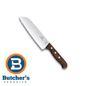 Butcher's Victorinox Wooden Rosewood Wide Santoku Japanese Style 17CM Knife - Picture 1 of 1