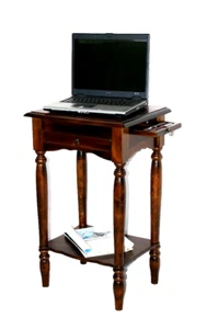 Massivholz Konsolentisch braun kolonial NEU Telefontisch Beistelltisch Wandtisch - Bild 1 von 7