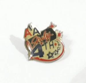 AMERICAN AIRLINES VINTAGE AA JULY 4TH PIN PINBACK - Picture 1 of 3