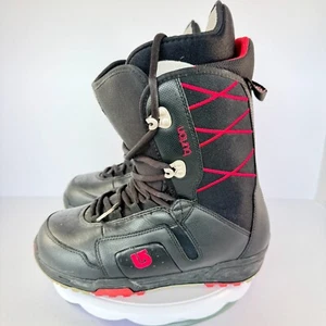 Burton Moto Black Red EVA Cushioning Waterproof Snowboard Boots  - Women's 7.5 - Imagen 1 de 11