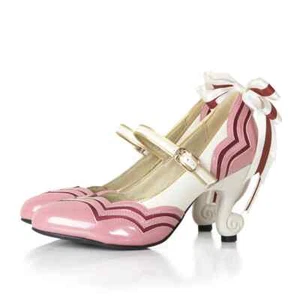 Card Captor Sakura Iconique Schuhe Objekt Pumps rosa Band Kleid Kostüm Cosplay - Bild 1 von 16