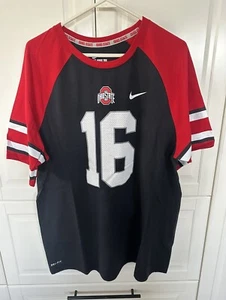 Ohio State Buckeyes #16 Nike T-Shirt blau/weiß/rot Gr. XL - Bild 1 von 4