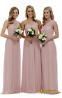 Chiffon One Shoulder Long Evening Formal Party Ball Gown Prom Bridesmaid Dresses