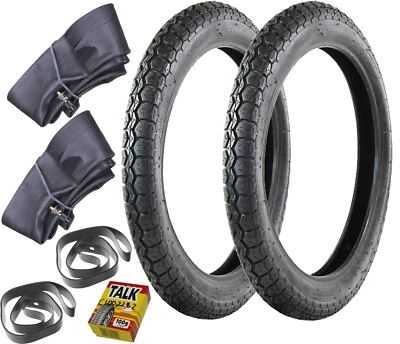 2X Reifen 2,75x18 18-3,00 Zoll Schlauch WSK MZ ETZ ES TS 150 JAWA CZ IZ DKW NSU