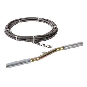 4.7m 15 Ft Drain Auger with Sliding Crank Handle Unblocks Sinks Urinals Drains - Bild 1 von 1
