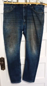 Wrangler Jeans Herren Gr. 40X30 Arbeit Cowboy Schnitt Stretch Taille Gebeizt A 158 - Bild 1 von 6