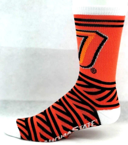Oklahoma State Cowboys Orange & Black Track Design Crew Socks Cover