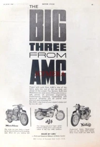 AMC Range (AJS, Matchless & Norton) Original 1965 Motorrad Werbung : 669/03 - Bild 1 von 1