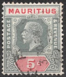 SG227 Yt:#172 1922 5 centavos MAURICIO Rey Jorge V (1921-34) - Imagen 1 de 2