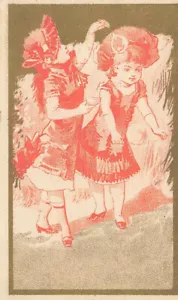 Boston MA Gould's Cappelli e Guanti1800's 2,75x 4,5" Trade Card. - Foto 1 di 2