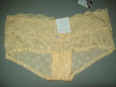 NUEVO CON ETIQUETAS JOCKEYNYLON SPDX ENCAJE CADERA ABRAZADOR HIPSTER BRAGAS RACHEL ZOE 2065 707 YLW L Foto 1 de 2