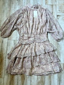 Fate Women's Pink Floral Printed Mini Dress Size S-NWT - Picture 1 of 5