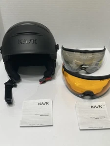 KASK Snow Ski Helmet Sz Large 60, Category 2 w/ Visors & Carry Storage Bag PIUMA - Picture 1 of 22