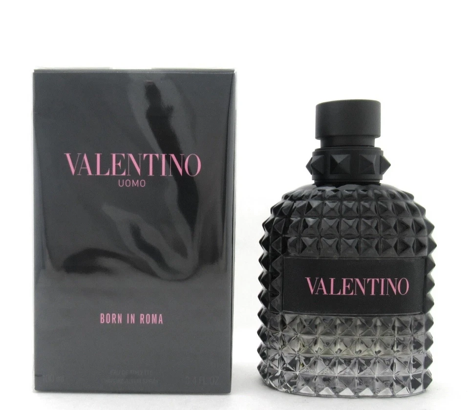 Valentino Uomo Born In Roma 3,4 oz. Eau de Toilette spray masculino novo na caixa - Imagem 1 de 1