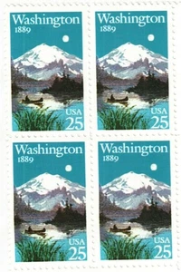 WASHINGTON--Block of 4 Collectible Stamps--FREE SHIPPING - Picture 1 of 1