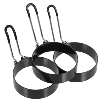 3 pezzi anelli di anelli di frittatura in acciaio inossidabile anelli di - Immagine 1 di 4