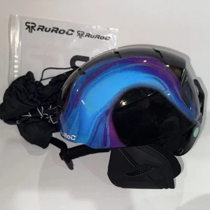 New $169 Ruroc Lite Borealis Blue Ski & Snowboard Helmet Youth Large Adult Small - Picture 1 of 8