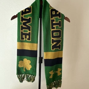 Notre Dame Football Fighting Irish Fringed Winter Scarf - Picture 1 of 6