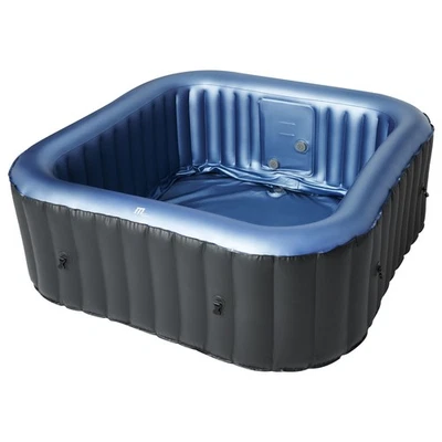 MSpa Square Inflatable Bubble Massage Spa, 4 to 6 Person Outdoor Hot Tub, Tekapo - Image 1 of 4