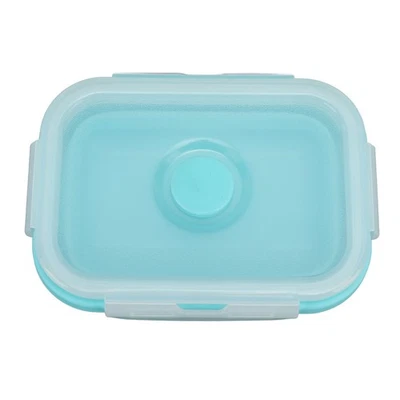 (350ml Blue)Collapsible Silicone Food Storage Container High Temperature - Image 1 of 4