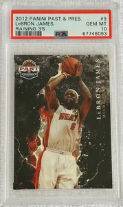 2012 PANINI PAST & PRESENT LeBRON JAMES RAINING 3'S #9 PSA 10 - Picture 1 of 2