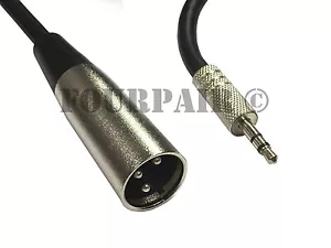 6ft XLR 3-Pin Male to 3.5mm 1/8" Stereo Plug Shielded Microphone Mic Cable TRS - Picture 1 of 1