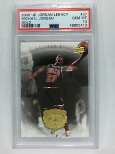 PSA 10 GEM MINT GOLD 2009 Upper Deck Michael Jordan Legacy #87 HOF GOAT LEGEND - Picture 1 of 2