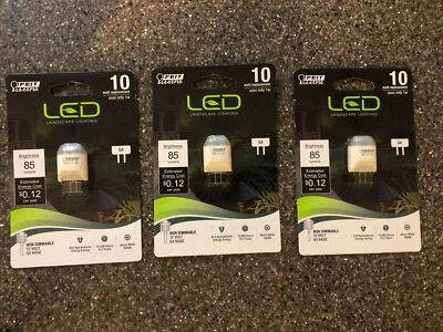 3 Feit Electric 10W Equiv Warm White Wedge LED G4 2-Pin Base 12-Volt Light Bulb - Image 1 of 2