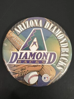 Arizona Diamondbacks 3 3/8” VTG Pinback Button 90s “A” Logo  - Image 1 of 3