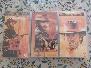 The Good The Bad And The Ugly/Pale Rider/Few Dollars More New & Sealed VHS Vide - Picture 1 of 6