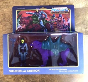 ReAction Masters of the Universe SKELETOR & PANTHOR 2-Pack MOTU Super 7 New 2019 - Picture 1 of 9