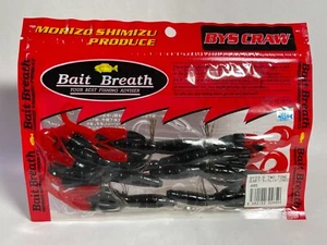 59629) Bait Breath BYS CRAW 3.5' Two Tone #B38 Black Red Red - Picture 1 of 7