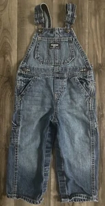 Salopette jeans unisex bambino bambino OshKosh B’gosh denim taglia 24m - Foto 1 di 7