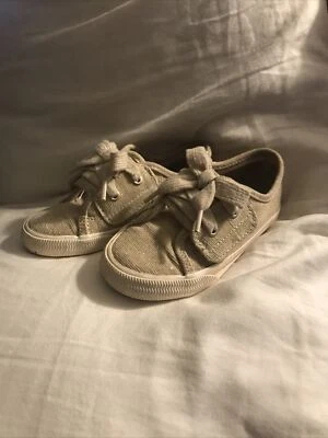 Sperry Glitter Cream Sneakers Size 9M TODDLER - Image 1 of 4