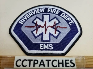 RIVERVIEW, MICHIGAN FIRE DEPARTMENT EMS EMT PATCH MI - Picture 1 of 2