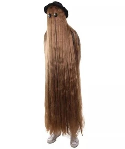 HPO Unisex Hairy Cousin It Film Star Wig Costume , Brown Color Wig - Picture 1 of 2