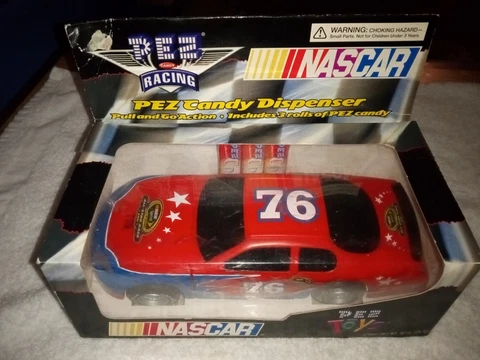 Rare Collectable #76 NASCAR  Pontiac DieCast Race Car Pez Candy Dispenser Racing Cover