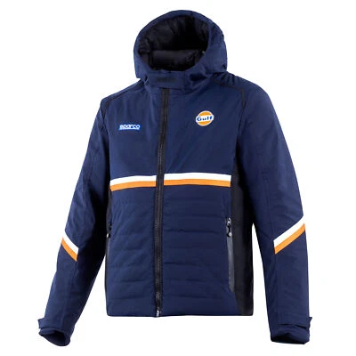 2025 Sparco Gulf Racing Winter Jacket Outdoor Coat Thermore Padding Waterproof - Image 1 of 4