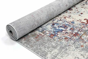 Tadley Medallion Distressed Transitional Rug Runner 80x300cm **FREE DELIVERY** - Picture 1 of 4