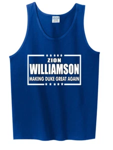 Zion Williamson Duke Blue Devils "Duke Great Again" TANK-TOP - Picture 1 of 2