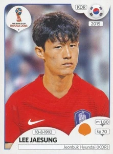 507 LEE JAESUNG KOREA REPUBLIC JEONBUK STICKER WORLD CUP RUSSIA 2018 PANINI - Imagen 1 de 1