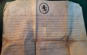 CAPITOULS de TOULOUSE : Attestation de noblesse de la famille d'AIGUESPLATS 1760 - Imagen 1 de 5