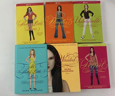 Lot of 6 Pretty Little Liars Books By Sara Shepard: Pretty Little Liars, Flawle Foto 1 de 3