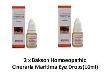 2 x Bakson Homoeopathic Cineraria Maritima Collirio 10ml Complete Eye Care US