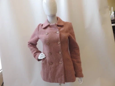 Chaqueta Corta BETHY BOWLEY Rosa Lana Chaquetón Con Botones Rosa Talla 4 Foto 1 de 4