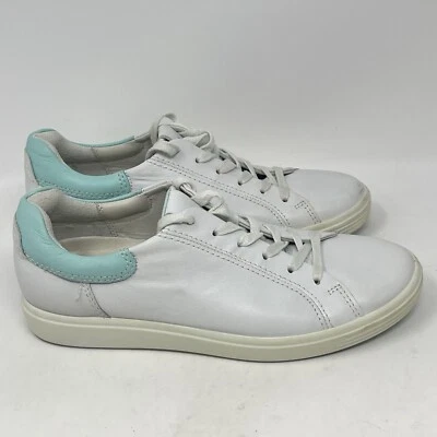 Ecco Soft 7 Tenis Mujer 6 EU 37 Blanco Azul Cuero Informal Zapatos Cómodos Foto 1 de 4