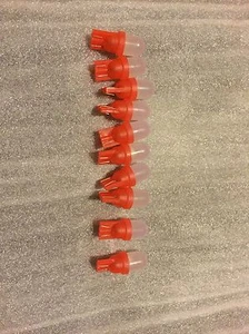 555 Red LED Lamps For Pinball Machines 10 Lamps Free Shipping USA - Picture 1 of 1